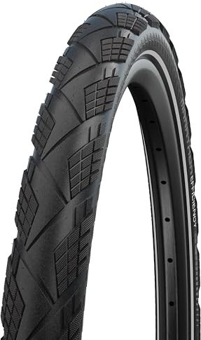 Schwalbe Fahrradreifen Marathon Efficiency – Schwalbes schnellster Tourenreifen mit ADDIX Race Compound – Super Race Karkasse & V-Guard – Reifen für E-Bike, Touren-Fahrrad & Citybike – 27.5 & 28 Zoll