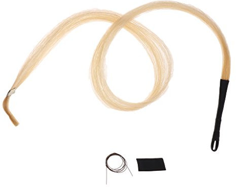 Violine Erhu Bogen Haar mit natürlichem Pferdehaar 33 Zoll - Mongolisches Haar für Violine, Viola, Viola