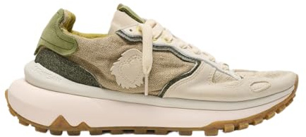 Satorisan - Chacrona Metta Lino Whitewisp - Casual Sneaker Herren und Damen - Vintage Leder und Leinen Sportschuhe - Bequem, Nachhaltig und Dauerhaft