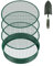 zjhukfmc Setaccio rotondo per terreno da giardino, setaccio rotondo in metallo per giardino, adatto ai principianti, con rete filtrante professionale per serre, campi di verdure