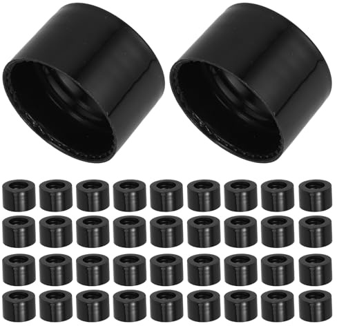 Generico 20 pezzi Tappi per Bottiglie Profumo con Foro PP Cappucci Ermetici per Oli Essenziali Tappi Ricambio Diffusore con Chiusura Sicura e Design Interno Antigoccia per Bottiglie in