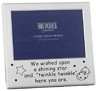 'New Baby Photo Frame Twinkle, Twinkle..... Twinkle Twinkle Baby Bilderrahmen, 12,7 x 7,6 cm
