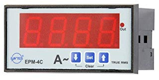 EnerGIC EPM-4C-48, ENTES Einphasen-Digital-Amperemeter, 48x96mm
