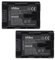 vhbw 2x batteria compatibile con JVC GZ-MG980-A, GZ-MG980-R, GZ-MS110BEK, GZ-MG980-S, GZ-MS110 videocamera camcorder (1200mAh, 3,6V, Li-Ion)