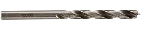 wolfcraft Holzspiralbohrer HSS, Ø 6 mm I 7248000 I Für Bohrungen in besonders harte Hölzer