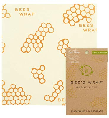 BEE'S WRAP Bienenwachstuch (Medium) - Die umweltfreundliche Alternative zu Plastikfolie
