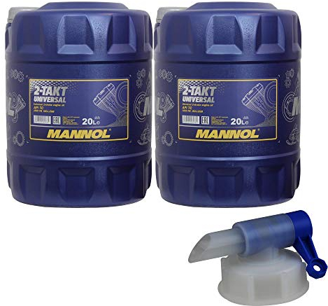 40L MANNOL 2-Takt Universal API TC Motorrad Öl MN7205-20 inkl. Auslaufhahn