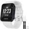 TopPerfekt Armband kompatibel mit Garmin Forerunner 35, weiches Silikon Ersatz-Uhrenarmband für Garmin Forerunner 35 Smart Watch, passend für 130-230 mm Handgelenk (Weiß)