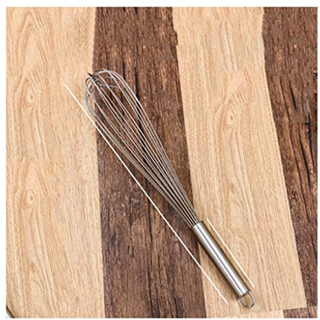 Schneebesen, Rostfreier Stahl Ballon Schneebesen Rühren Sahne Schokoladensoße Ei Backen Kuchen ZHANGXIAO (Größe : 45cm)