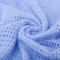 Family Bedding Manta Celular de Algodón Azul - Cama Individual | Manta Térmica Ligera Reversible | Suave Diseño Tradicional (180 x 230 cm)