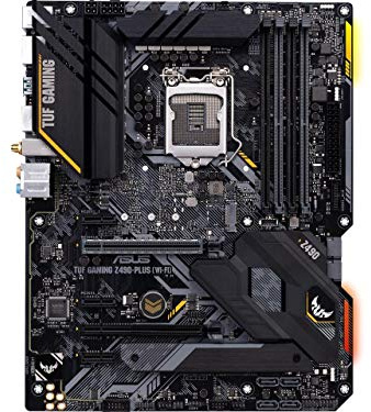 ASUS TUF Gaming Z490-Plus (WiFi 6), LGA 1200 (Intel® 10th Gen) ATX Gaming Motherboard (Dual M.2, 12+2 power stages, USB 3.2 front panel Type-C, Intel® WiFi 6 & 1Gb LAN, Aura Sync)