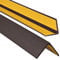 Cornière PVC, baguette d’angle de protection, autoadhésif 35x35mm protection d'angles et rebords, 100cm, Brun Foncé