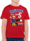Kinder T-Shirt Jungen - Feuerwehrmann Sam - Tatü Tata! Ich Bin 5 - blau - 128 (7/8 Jahre) - Rot - Tshirt Junge Feuerwehr feuwermansam tata t-Shirts geburtstagsshirt geuerwehrmann tatütata thisirt
