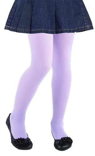 CHUNG Collant con piedi per ragazze, 1-13 anni, leggero, elastico, 60D, multi colore caramella, costumi da gioco