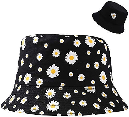 Malaxlx Damen Fischerhüte Sonnenhut Strandhut Fishermütze Sommerhut Draussenhut Faltbarer Reversibel