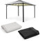 blumfeldt Pantheon Solid Sky Ambient Solar Pavillon, Komplett-Set, mit Seitenwänden, mit Moskitonetzen, Material Gestell: Aluminium, Material Dach: Polycarbonat, Maße: ca. 3 x 4 m, hellgrau