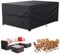 LCGOD Housse Salon de Jardin , 600D Oxford Tissu Housse Table de Jardin Protection pour Tous Les Temps , pour Ensembles de Table et de Canapé avec Corde et Boucle Verrouillage (200 x 120 x 80 cm)