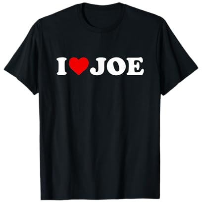 I Love Joe - Red Heart T-Shirt
