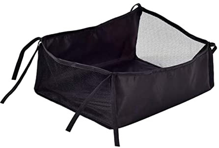 Toddmomy Kinderwagenboden Einkaufen Aufbewahrung Produkt Mesh Mit Korb Aufbewahrung Frachtnetz Kinderwagen-Organizer Für Tasche Tragegurt Untersitz Extra Platz Großer Zoll Hängeseite