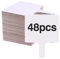 48 Stück trocken abwischbare Antwort-Paddel, Handheld, doppelseitige Paddel, Mini-Whiteboard, kleines Whiteboard, trocken abwischbar, Auktionspaddel für Studenten, Klassenzimmer, Brautparty, Spiele