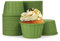 Volein 50 Pcs Cupcake Cases for Baking Greaseproof Paper Muffin Cases Cupcake Baking Cups for Birthday,Baby Shower,Christmas(Green)