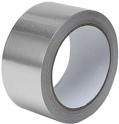 COYOUCO Silbernes Aluminiumband, Folienband, Metallbänder Mit Selbstklebender Rückseite Für Rohrleitungen, Hochleistungs-Klebeband, Breite: 5 cm; Dicke: 0,1 Mm,10m