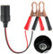 Car Battery Crocodile Clips, 35cm Car Cigarette Lighter Alligator Clips Extension Cable Clip-on Plug Socket Outlet Safety Adapter 12/24V Extension Cord with Fuse Holder Power for Car Battery Charging