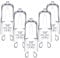 Lampadina Alogena G9, Lampadine a Capsula G9 per Lampade, Lampada Alogena Capsula Trasparente, Dimmerabile Lampada Alogena da Forno, per Microonde, Lampada di Cera, 350lm, 230V, 5 Pezzi (25 W)
