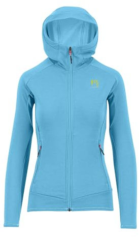 KARPOS 2501046-071 MEZZODI Hoodie W FL Maglia Lunga Donna Blue Atoll Taglia XL