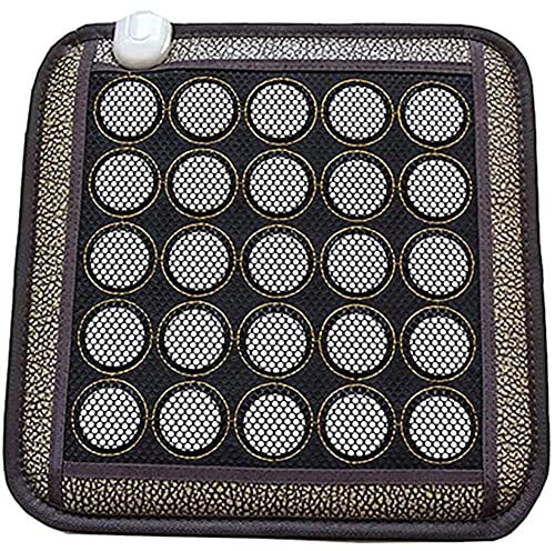 HAODING Weit Infrarot Heizung Pad,Ferninfrarot Heizkissen,Tourmanium Wärmematte,Infrarot Therapie Heizkissen Turmalin Jadestein Matte Hot Stone Therapie Zur Schmerzlinderung Am Ganzen Rücken