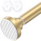 AIZESI Gold Shower Curtain Rod 54-90 Inch, Shower Curtain Pole,Adjustable Shower Tension Rod No Drillimg, Anti-Rust Long Spring Tension Rod