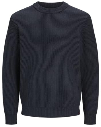 JACK & JONES Rddwalt-Maglia Girocollo Noos Maglione Lavorato, Salute, L Uomo