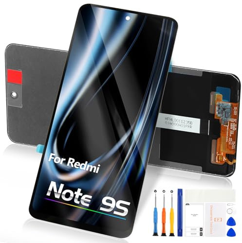 Pantalla para Xiaomi Redmi Note 9S/Redmi Note 9 PRO 4G LCD Pantalla Táctil Digitazer Assembly Reemplazo con Herramientas