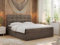 MKS MEBLE Boxspringbett 180x200 mit Matratze, Bett mit Multipocket - Matratze H3 und Topper, Polsterbett 180x200 mit Bettkasten und Kopfteil, ERNI - Braun Velvet