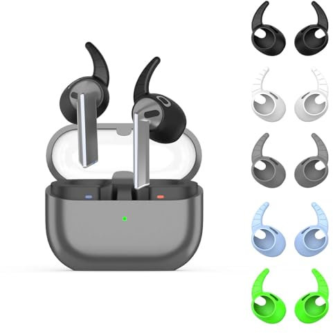 Ear Hooks for Galaxy Buds 3, WADVCU 5 Pairs Ear Hook Compatiable with Samsung Galaxy Buds 3 Silicone Accessories Anti-Slip Ear Covers Holder [Not Fit in The Charging Case](Multicolor)