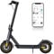Elektroroller 10 Zoll für Erwachsene, Faltbarer E-Scooter mit 30 km Reichweite, Wartungsfreie Honeycomb-Vollgummireifen, Doppelbremssystem, App-Steuerung,Geeignet für Parks, kleine Wege usw