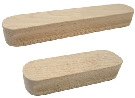 Wood Tailors Clapper - Herramienta de aplanamiento de costuras de mano, 2 tamaños, profesional, para costura, planchado y bordado