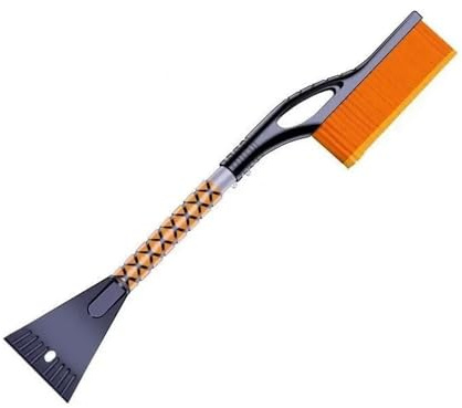Grattoir à Glace, Brosse à Neige, Brosse de Retrait de Pelle, véhicule de Voiture adapté au Nettoyage du Pare-Brise de Voiture, Outil de grattage, Outil d'hiver(Oranje)