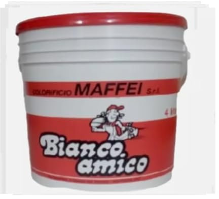Generico Peinture murale blanche au quart fin lavable intérieur et extérieur (blanc, 16 litres)
