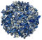 Luckywaqng Galets Noirs - 100 g - pour l'aménagement paysager de Jardin - Gravier décoratif décoratif pour Aquarium - Bleu Marine - Taille Unique