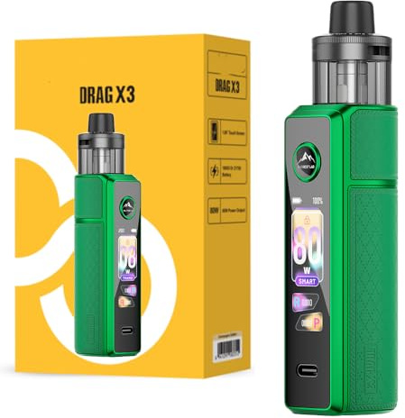 DRAG X3, For VOOPOO DRAG X 3 Pod Kit 80W - PNP X Cartridge DTL (PNP X 0.3 Ω + PNP X 0.15Ω) - E-cigarette - Sin nicotina, Sin batería