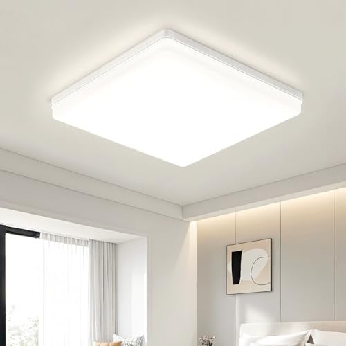 OTREN LED Deckenleuchte 30CM 48W 4800lm 4000K für Badezimmer Küche
