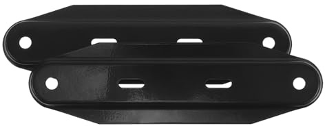 NUOBESTY 2 Pièces Support de Radiateur Mural Noir en Métal Roues Pivotantes, Résistant à L'usure, Montage Simple, Accessoire pour Radiateur Électrique à Bain D'huile, pour Maison