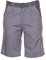Planam 2371 Highline Herren-Shorts - Optimale Sicherheit und Komfort - Farbe: Zink/Schiefer/Rot - Größe: 68