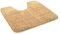 Kinzler J-10002/35 Hellbraun Badematte, Mikrofaser, 50x55 cm mit Ausschnitt