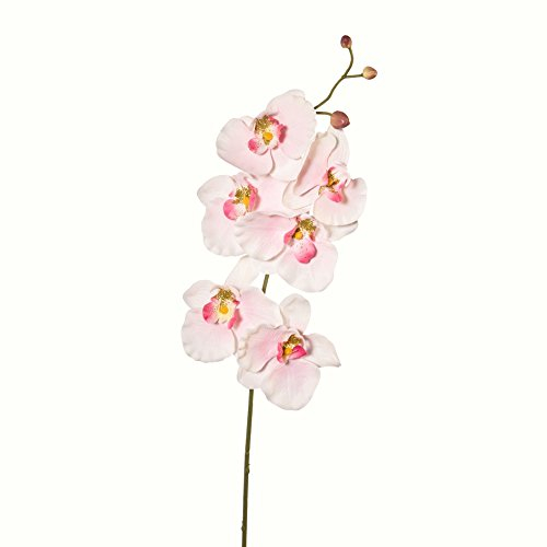 Kunstblumen PHALENOPSIS, ORCHIDEENZWEIG 76 cm. Farbe weiß pink ROSA 1017101-10