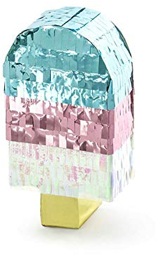 Mellilu Mini Pinata EIS zum Befüllen Partygeschenk Geburtstag 6x11,5x3,5 cm