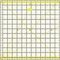 SEMPLIX Patchwork-Lineal, transparentes Plexiglas, mit Skala und Winkelfunktionen, ideal für Patchwork und Basteln, 12,5 x 12,5 inch (gelb)