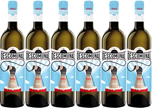 CUATRO RAYAS Descomunal Verdejo - Vino Blanco DO Rueda (6 Botellas x 750ml)