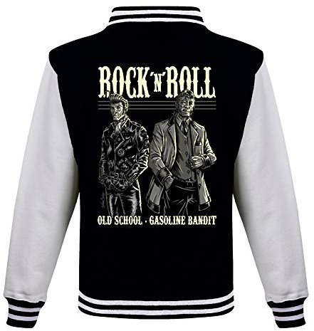 Gasoline Bandit Rockabilly Baseball College Jacke - Rock'n Rocker L